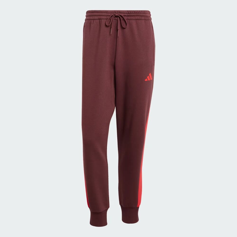 adidas Men Size 4XL Essentials Colorblock Pants Fleece Joggers Aurora Ruby NEW
